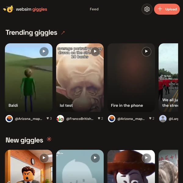 Websim giggles