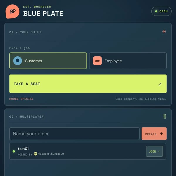 Blue Plate