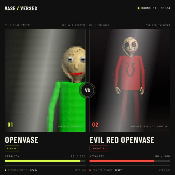 Openvase VS Evil Red openvase