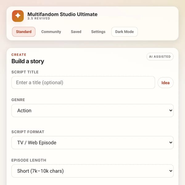 Multifandom Studio Ultimate 3.5. Revived