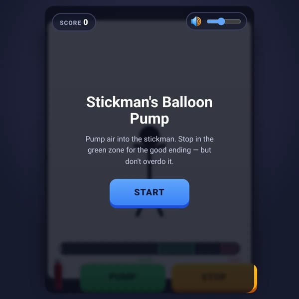 Stickman's Balloon Pump