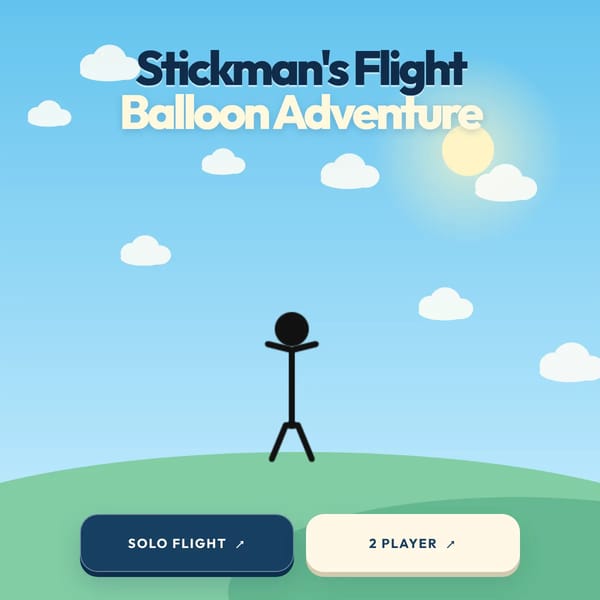Stickman's Flight Balloon Adventure