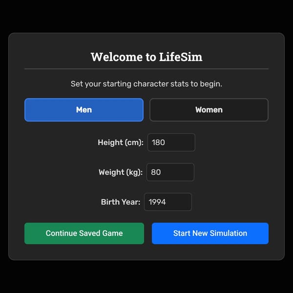 Weight Gain Sim