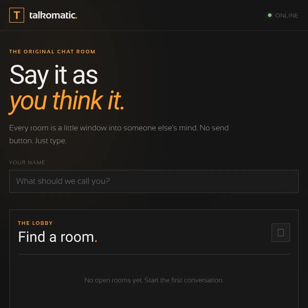 Talkomatic