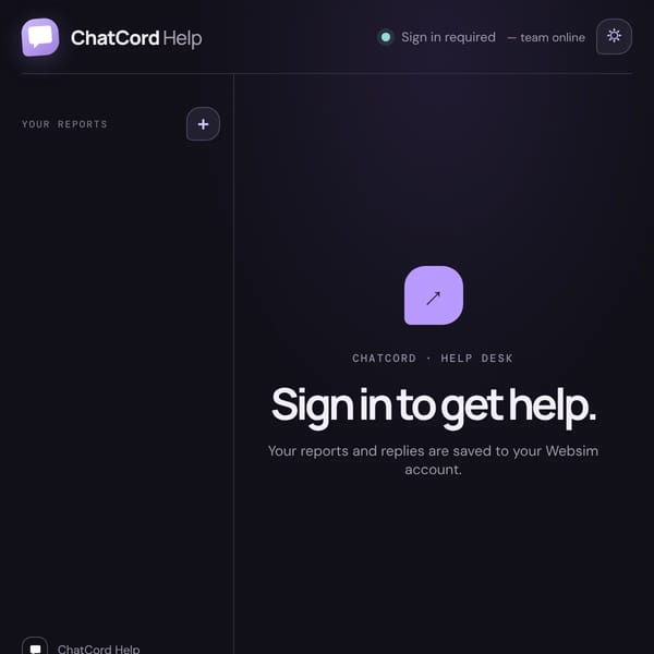 ChatCord Help