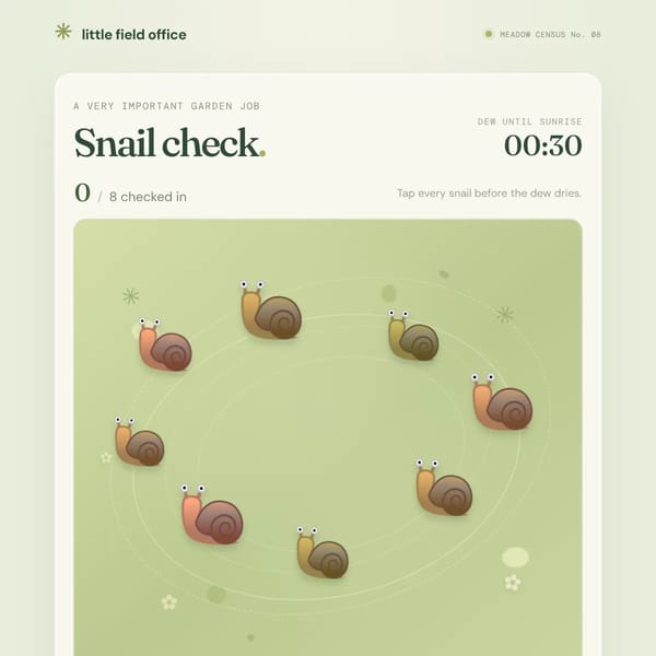 Check the snails