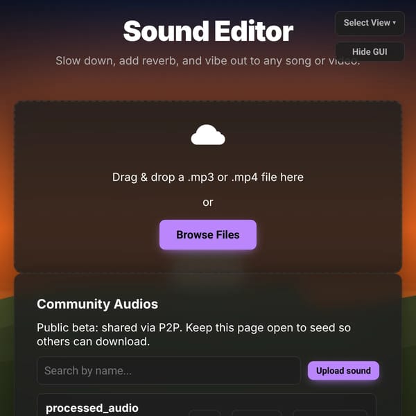 Slow Down Your Audio