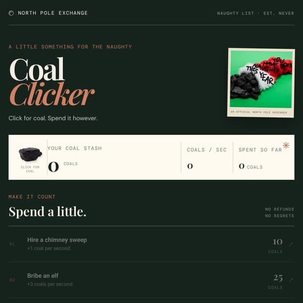 Coal clicker
