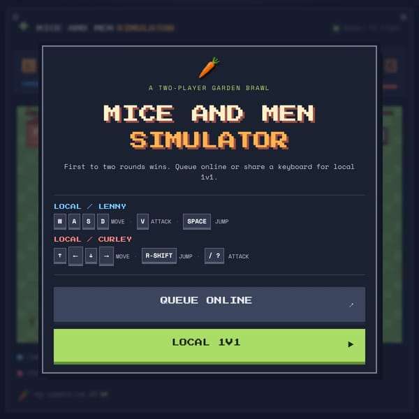 Mice and Men Brawler Sim