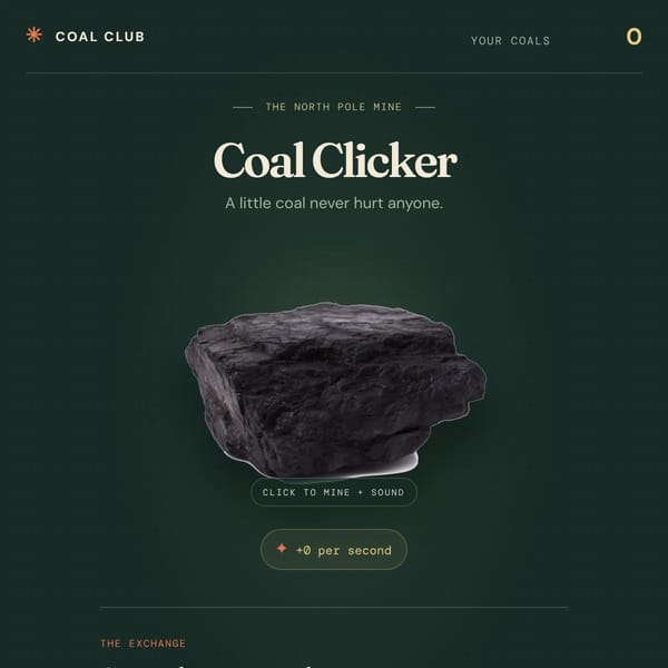 Coal clicker