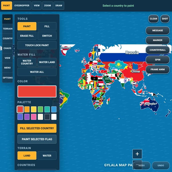 Gylala Map Painter