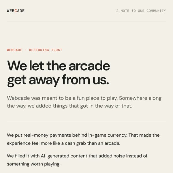 Webcade - Restoring Trust