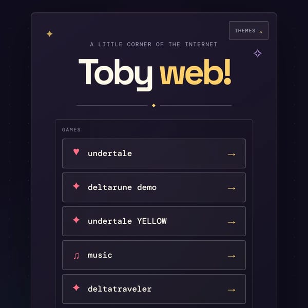 Toby Web demo