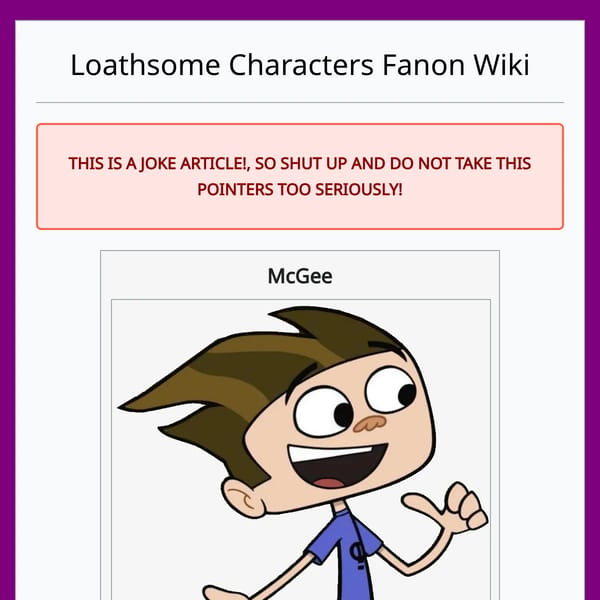 McGee - Loathsome Characters Fanon Wiki