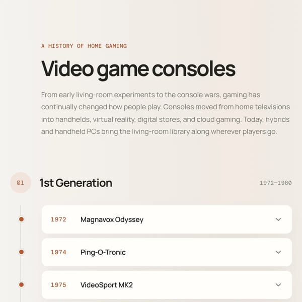 Console History