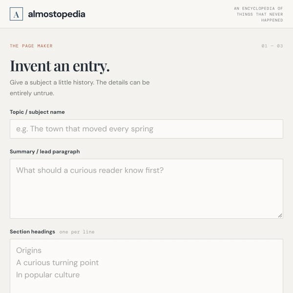 Almostopedia