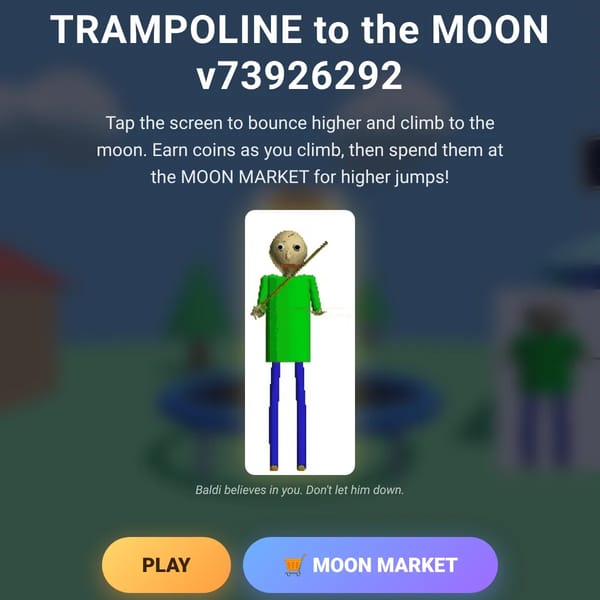 Trampoline to the Moon v73926292