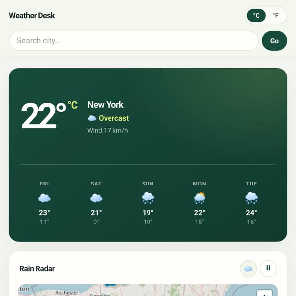 Weather Desk