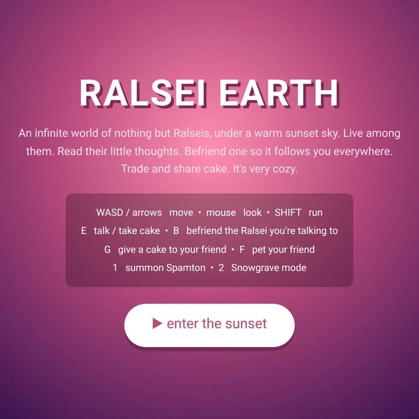 Ralsei Earth — Infinite Cozy Sunset