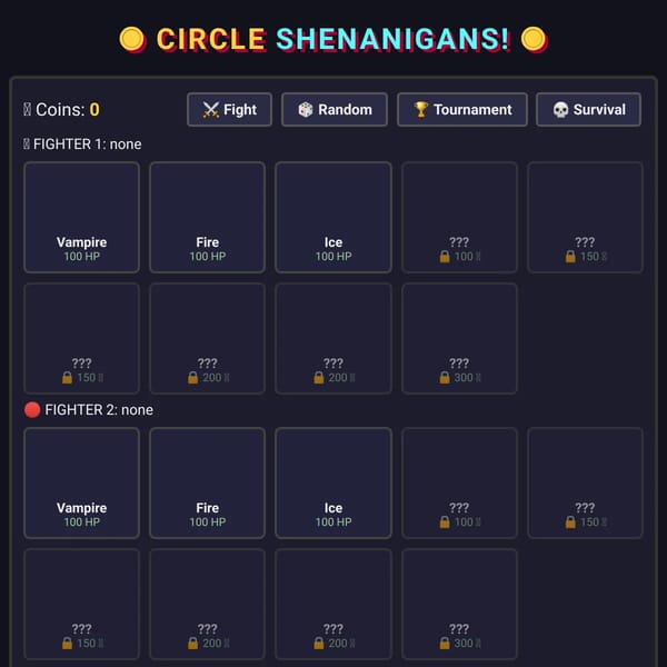 Circle Shenanigans!