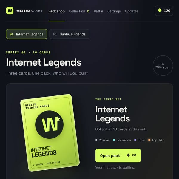 Websim Cards
