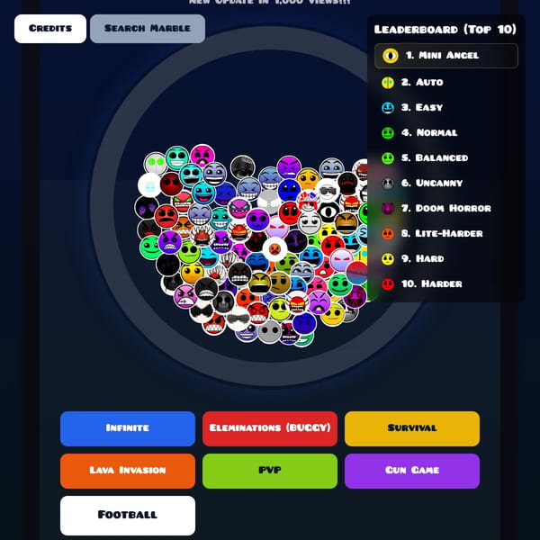 Geometry Dash Marble Race Mega+