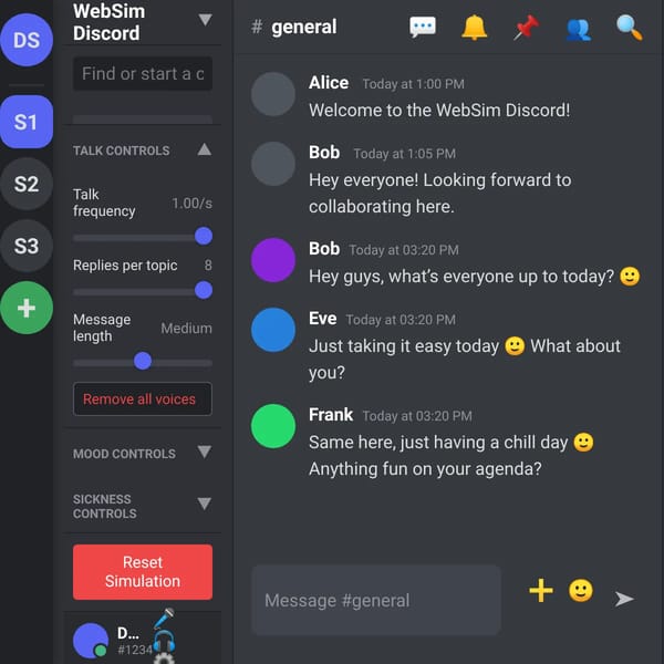 WebSim Discord