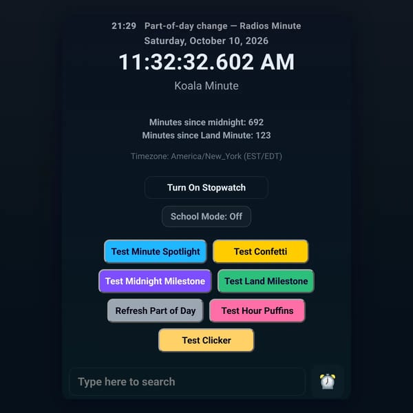 Minute Clock