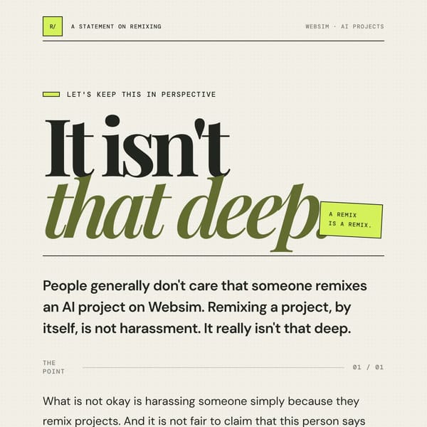 Remix Isn't Deep