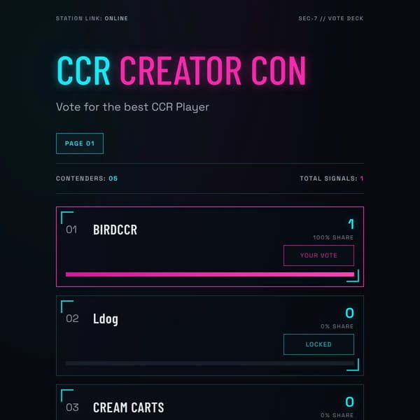 CCR Vote Deck