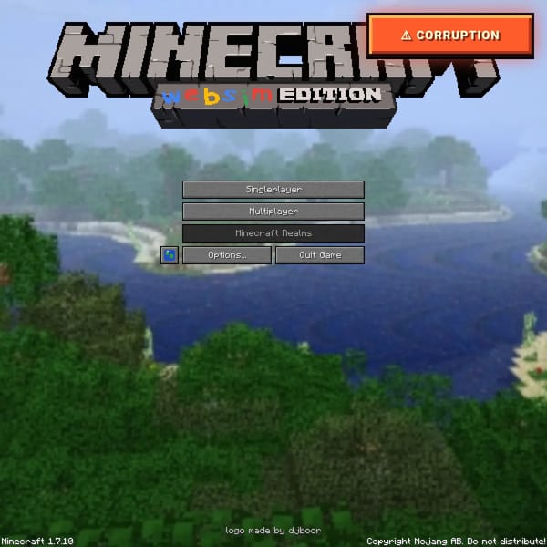 Minecraft corruptions but even more control