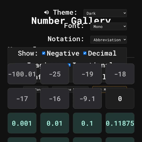 Number Gallery