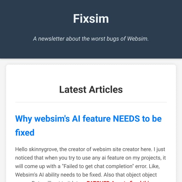 Fixsim