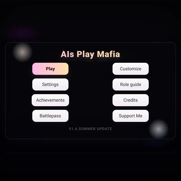 AIs Play Mafia