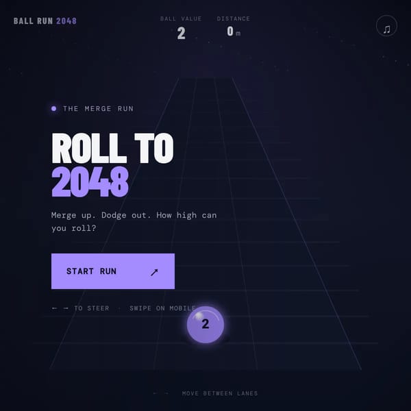 Ball Run 2048