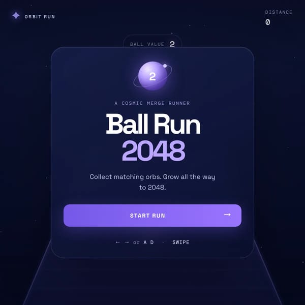 Ball Run 2048