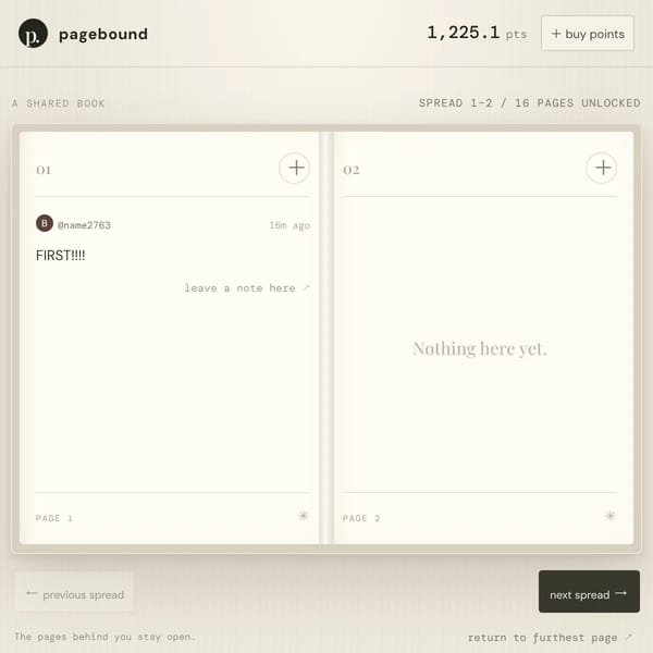 a book you’ve read before (pagebound)