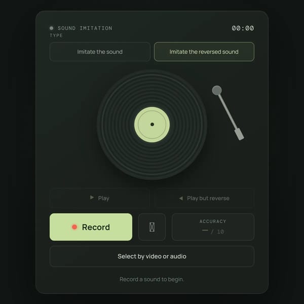 Imitate the sound