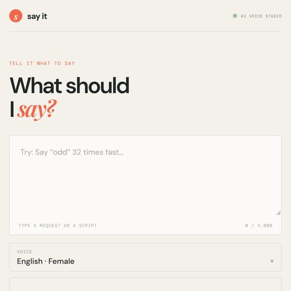Say It