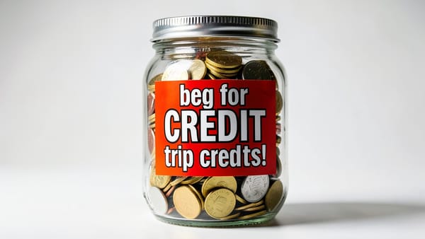 Beg for credit or tip credits!