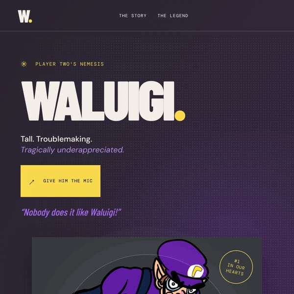 The Waluigi Homepage