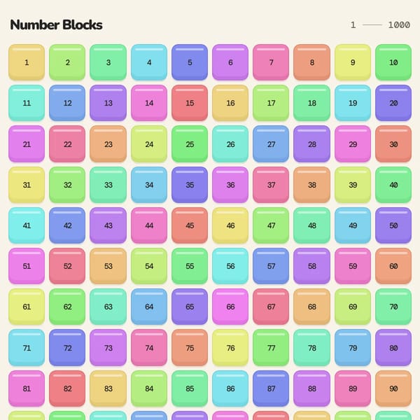 Number Blocks