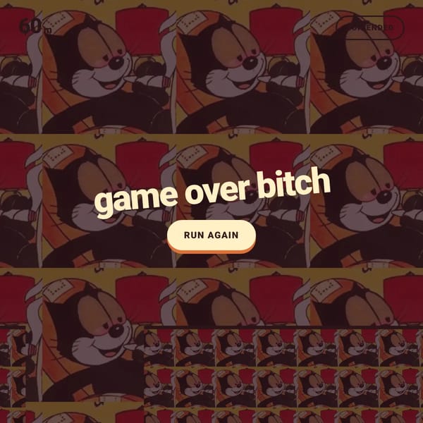 Felix the cat IS HIGH AS FUCK