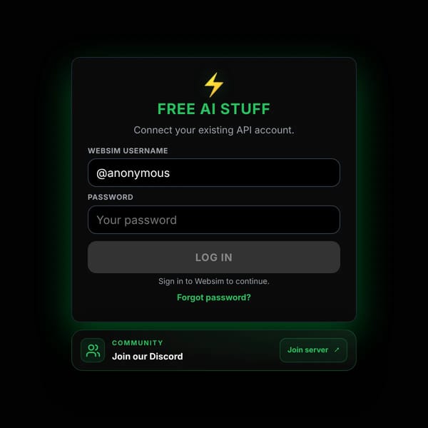 Free AI Stuff