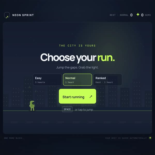 Neon Sprint