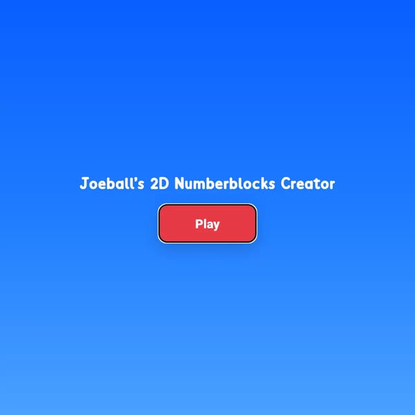 Numberblocks Creator