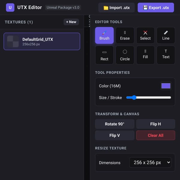 UTX editor