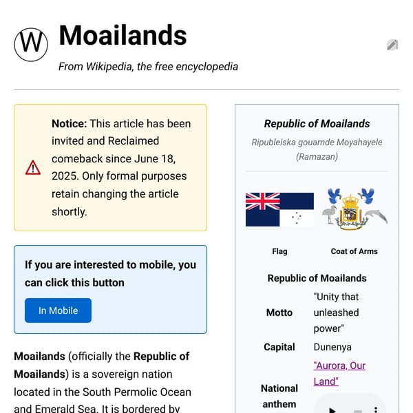 Moailands (Fictional)