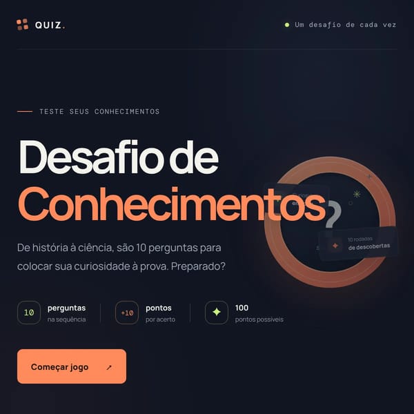 Desafio de Conhecimentos