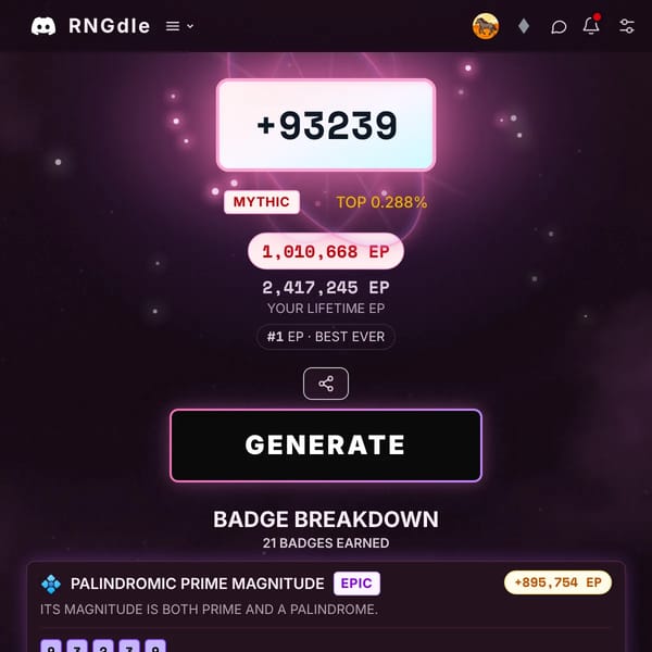 RNGdle but with Sandbox